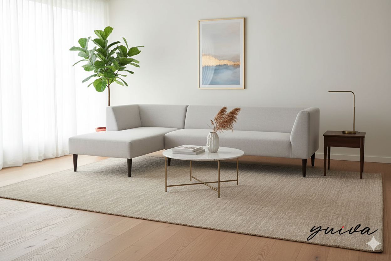 Sofa kain dengan serat
