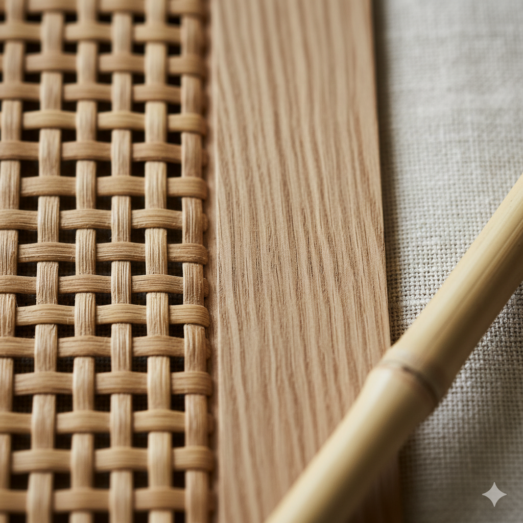 Japandi Design: 7 Elemen Kunci untuk Menciptakan Ruang yang Tenang 6 perpaduan tekstur kayu