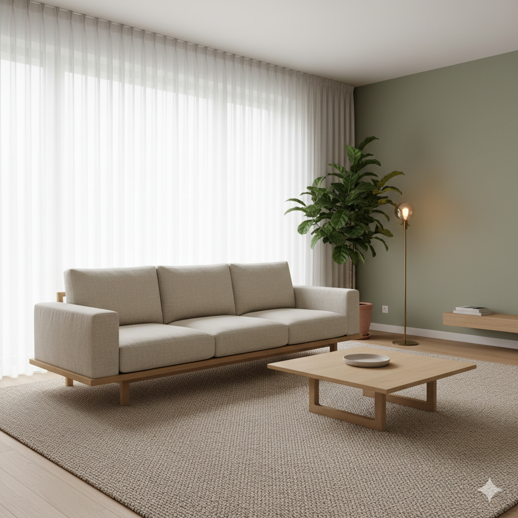 Japandi Design: 7 Elemen Kunci untuk Menciptakan Ruang yang Tenang 7 sofa low profile