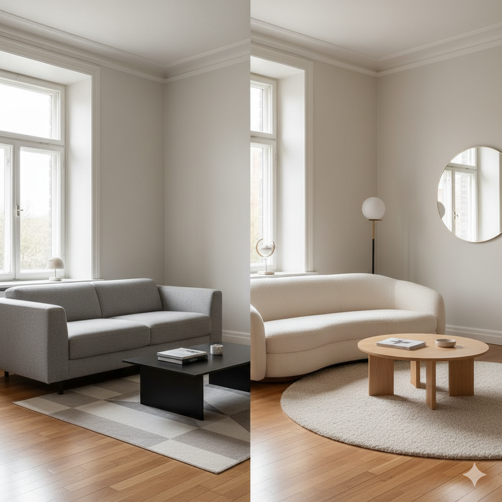 Lebih dari Sekadar Putih: Membawa Kehangatan pada Desain Minimalis 5 Bentuk Furnitur Lengkungkan Sudut yang Kaku