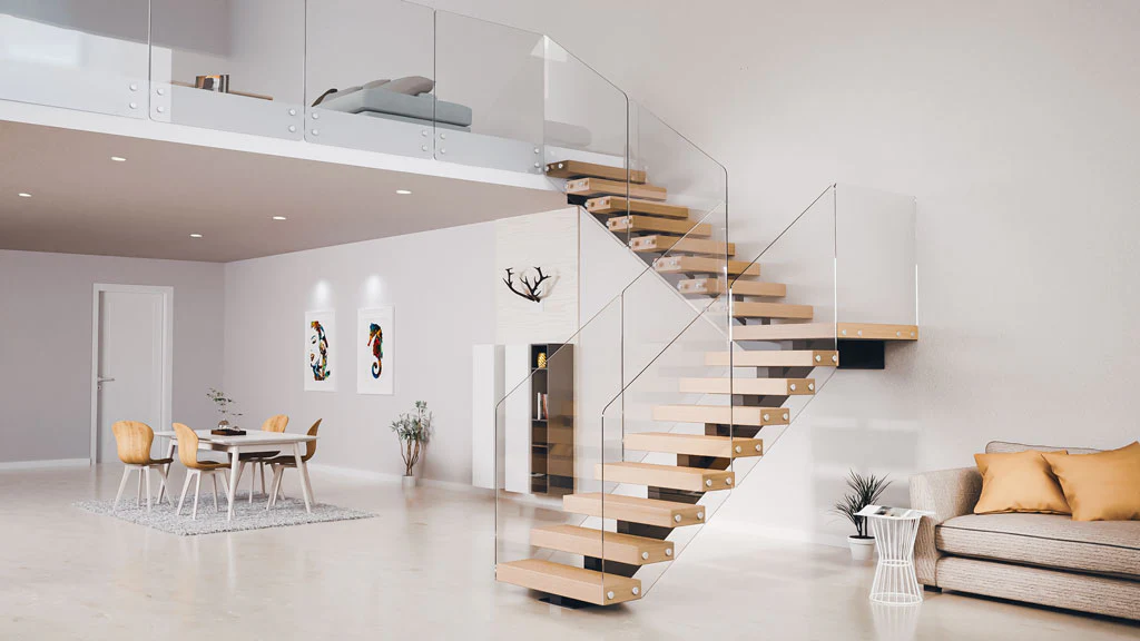6 Cara Cerdas Upgrade Rumah ala Profesional 7 floating stair.jpg