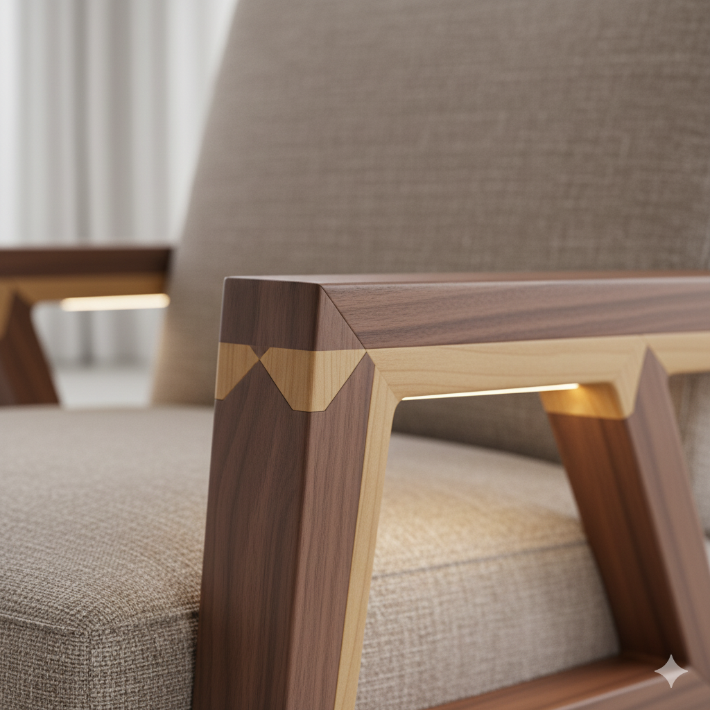 7 Destinasi Toko Interior & Furnitur Mewah di Jakarta 5 sambungan kayu yang unik pada armchair