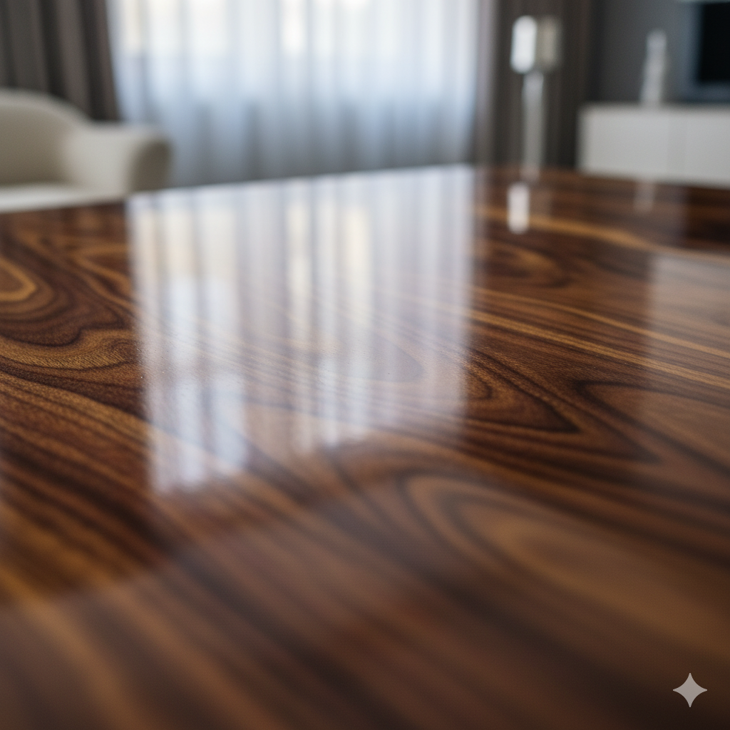 7 Destinasi Toko Interior & Furnitur Mewah di Jakarta 7 veneer kayu eksotis dengan high gloss finish yang sempurna seperti cermin