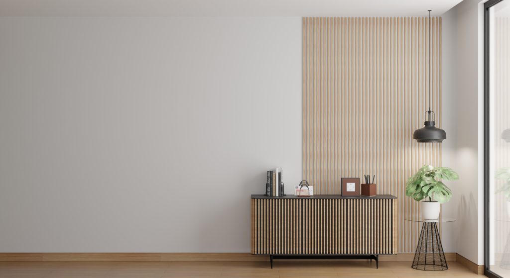 7 Cara Merawat Wallpaper Dinding agar Awet dan Warnanya Tetap Cerah 3 3d rendering minimalist interior with copy space
