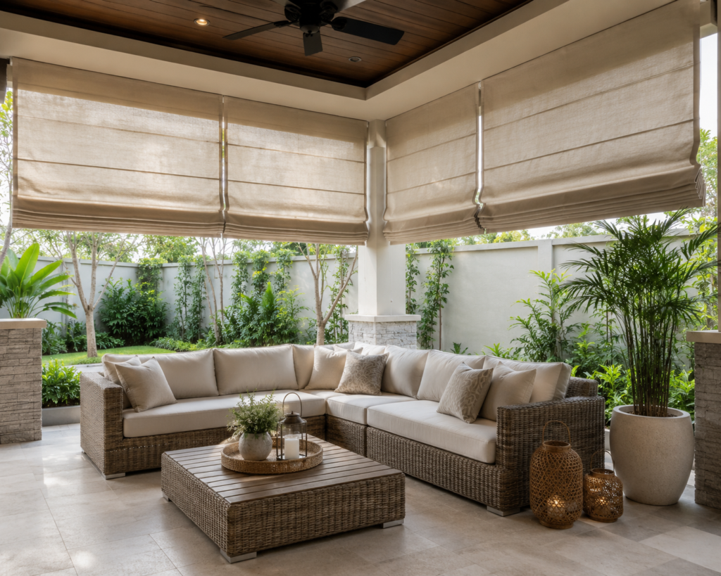 Roman Blind outdoor