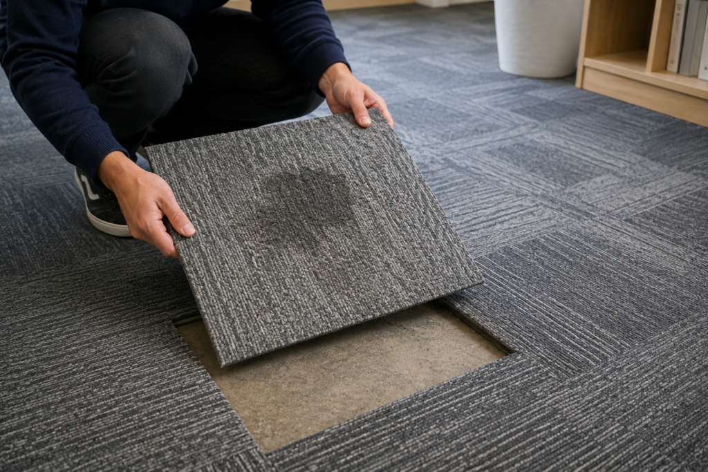 perawatan carpet tile