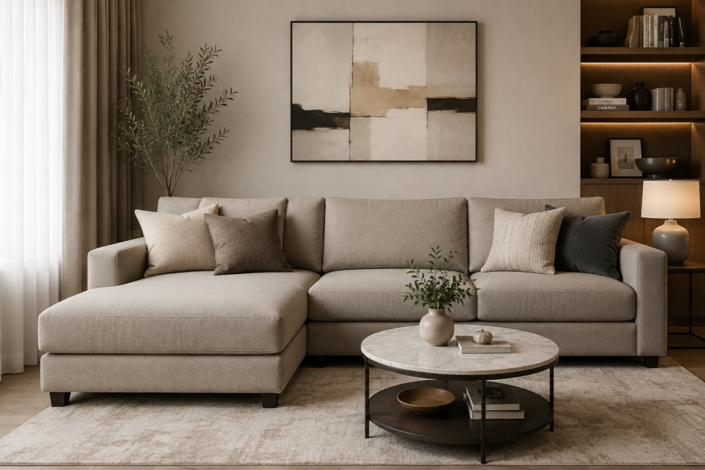Sofa warna greige